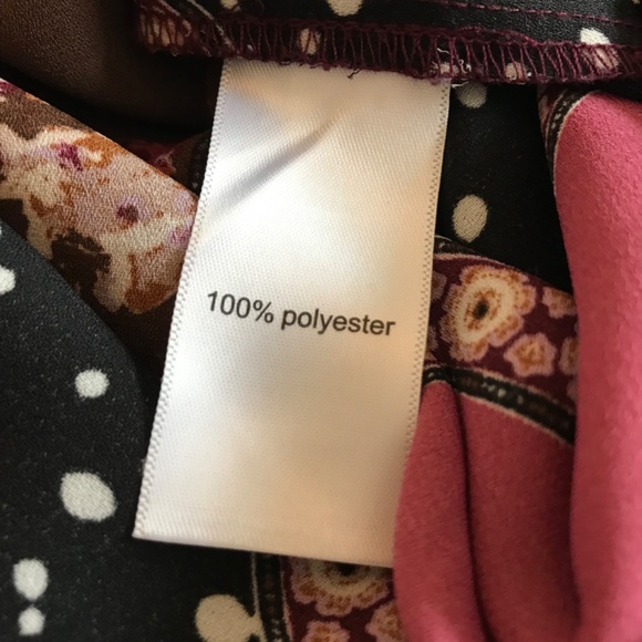 Maurices Atwood Patchwork Long Sleeve V-Neck Popover Tunic Blouse Size XXL - Picture 8 of 8